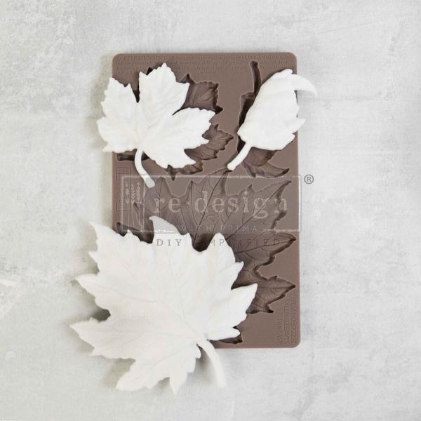 Re-Design with Prima - Gießform "Falling Leaves Fantasy" Mould 5x8 Inch