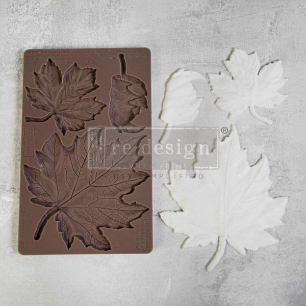 Re-Design with Prima - Gießform "Falling Leaves Fantasy" Mould 5x8 Inch