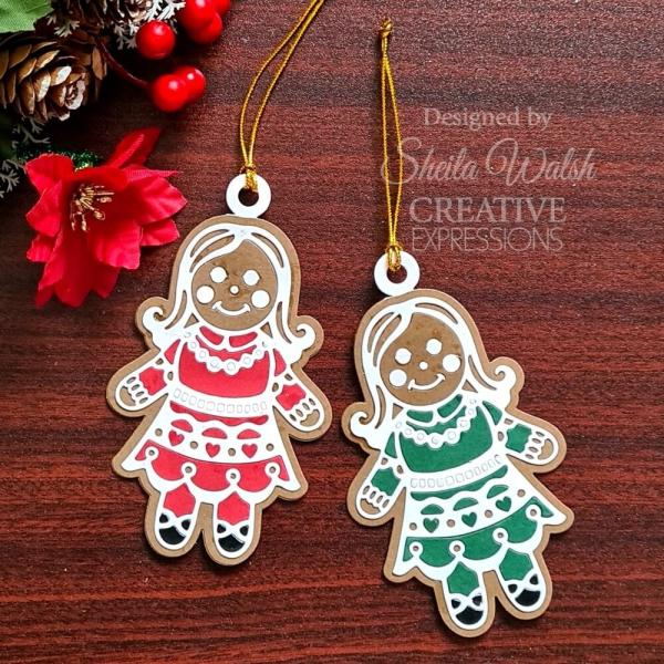 Creative Expressions - Stanzschablone "Festive Gingerbread Girl" Paper Cuts Craft Dies Design by Cathie Shuttleworth