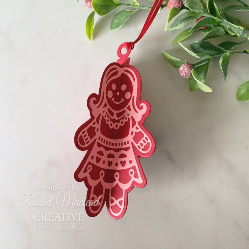 Creative Expressions - Stanzschablone "Festive Gingerbread Girl" Paper Cuts Craft Dies Design by Cathie Shuttleworth