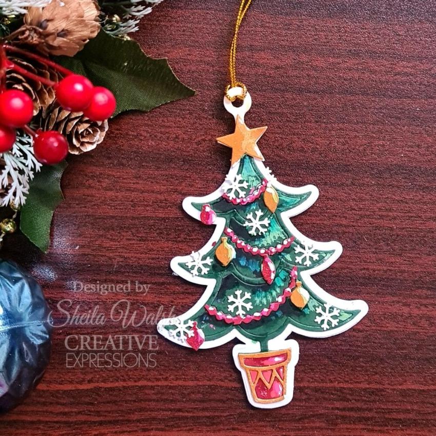 Creative Expressions - Stanzschablone "Festive Christmas Tree" Paper Cuts Craft Dies Design by Cathie Shuttleworth