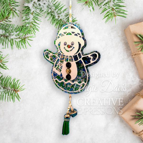 Creative Expressions - Stanzschablone "Festive Snowman" Paper Cuts Craft Dies Design by Cathie Shuttleworth