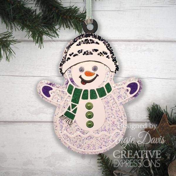 Creative Expressions - Stanzschablone "Festive Snowman" Paper Cuts Craft Dies Design by Cathie Shuttleworth