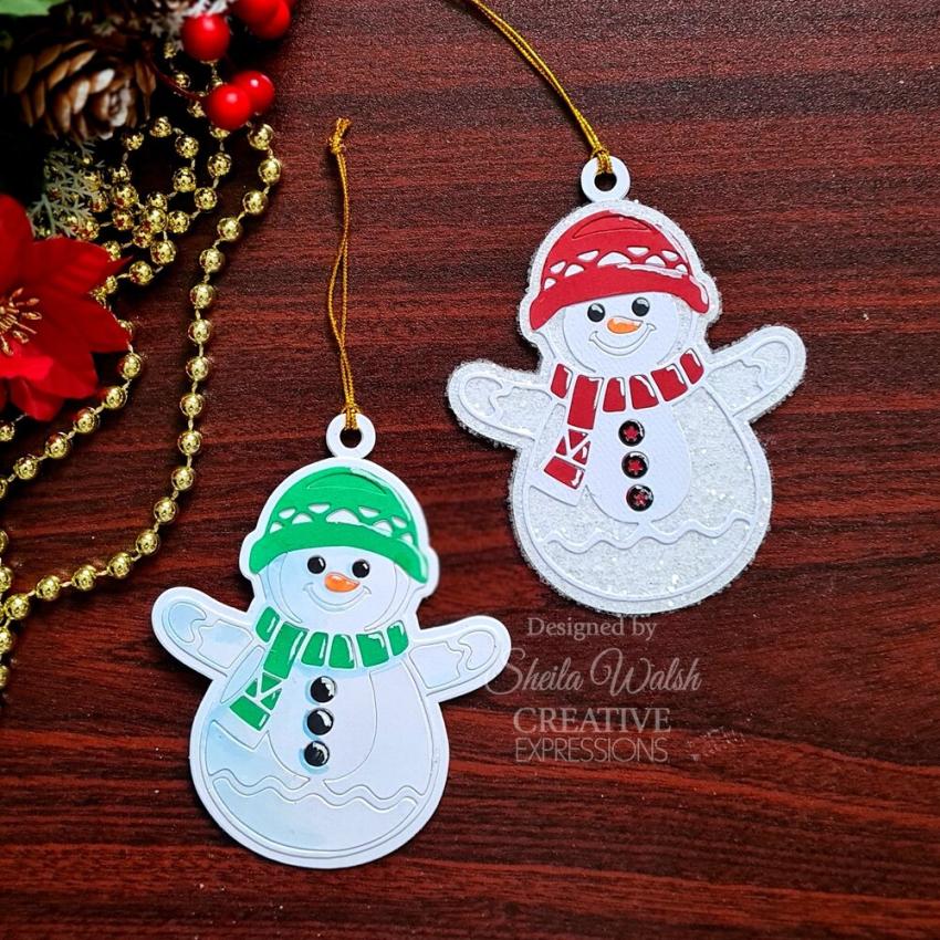 Creative Expressions - Stanzschablone "Festive Snowman" Paper Cuts Craft Dies Design by Cathie Shuttleworth