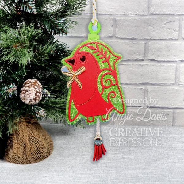 Creative Expressions - Stanzschablone "Festive Robin" Paper Cuts Craft Dies Design by Cathie Shuttleworth