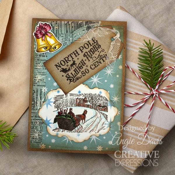 Creative Expressions - Stempelset "A Vintage Christmas" Clear Stamps 6x8 Inch Design by Taylor Made Journals