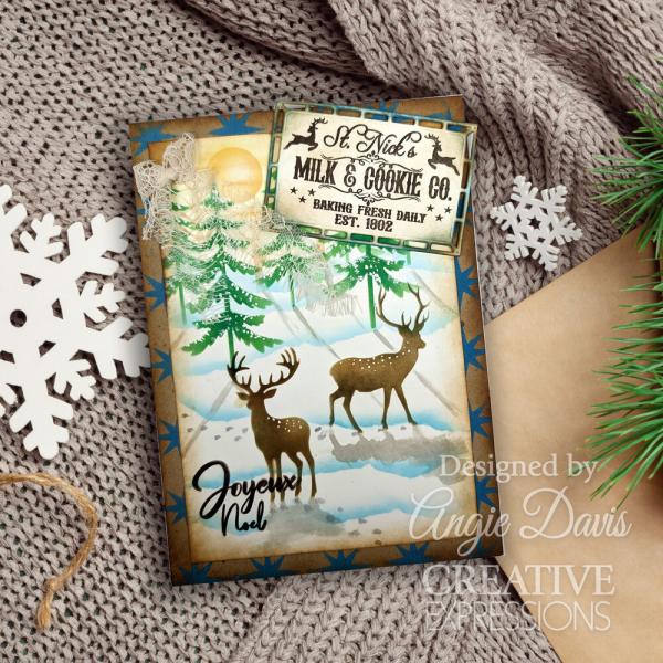 Creative Expressions - Schablone 6x8 Inch "Woodland Friends" Stencil Design by Taylor Made Journals