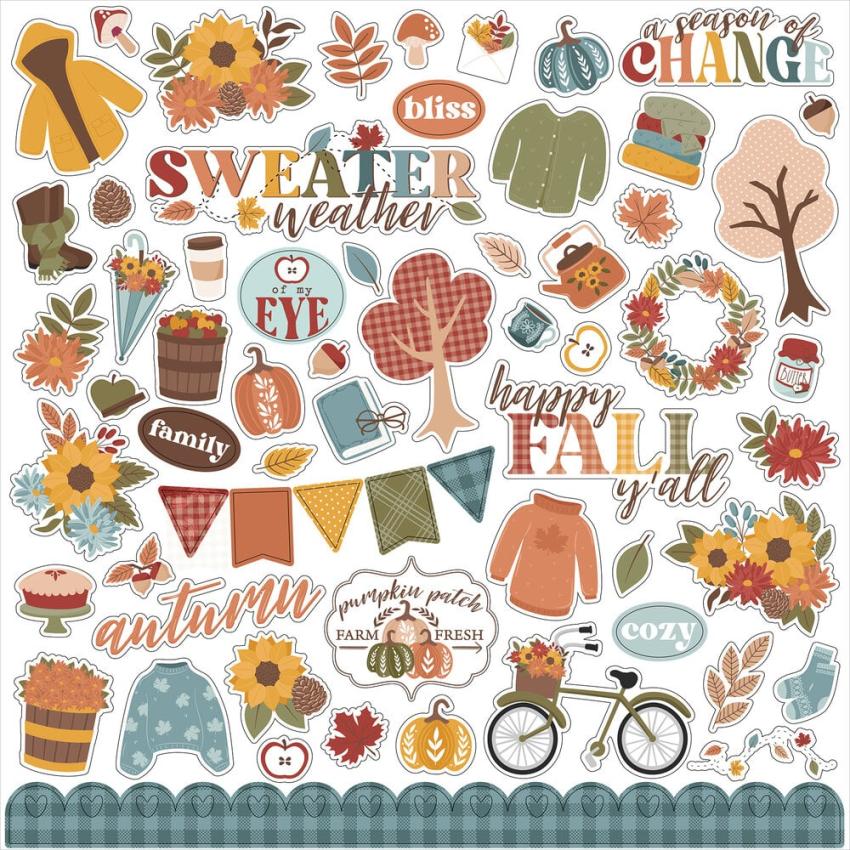 Echo Park - Designpapier "Sweater Weather" Collection Kit 12x12 Inch - 12 Bogen