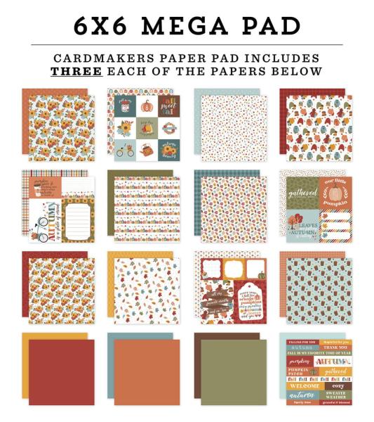 Echo Park - Designpapier "Sweater Weather" Cardmakers Mega Pad 6x6 Inch - 48 Bogen