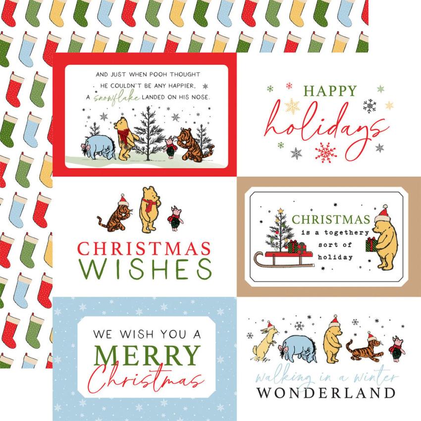 Echo Park - Designpapier "Winnie The Pooh Christmas" Collection Kit 12x12 Inch - 12 Bogen