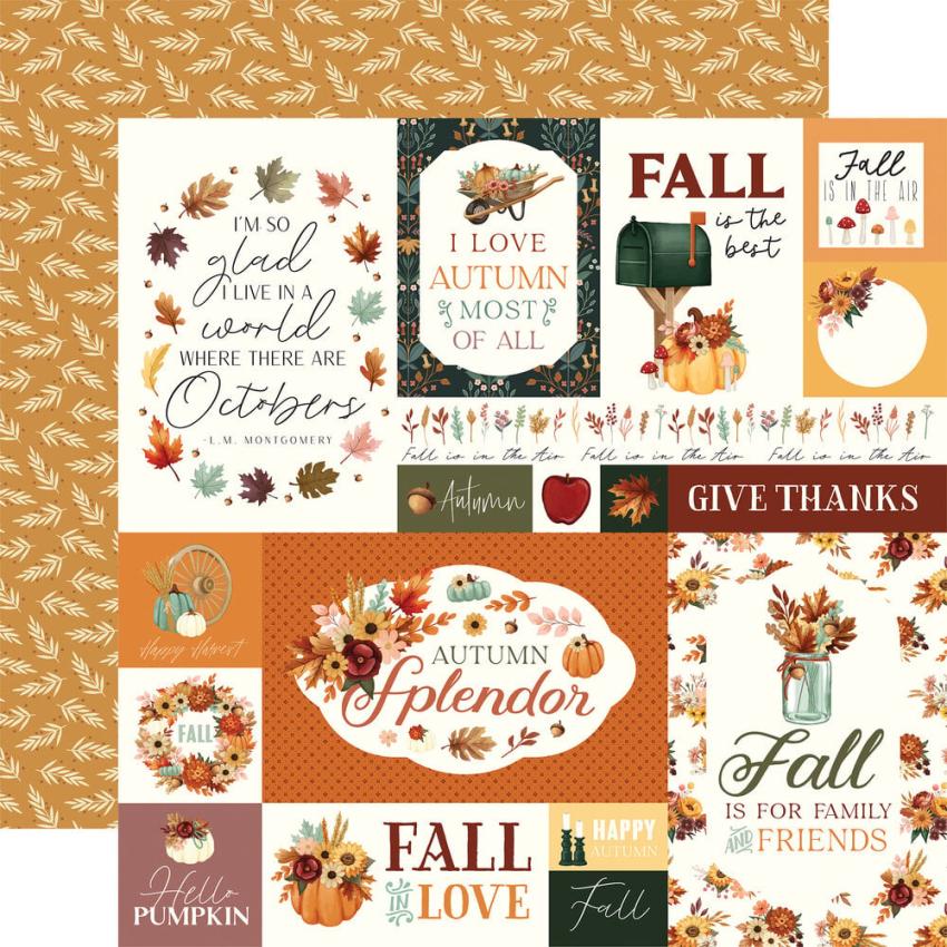 Carta Bella - Designpapier "Harvest" Collection Kit 12x12 Inch - 12 Bogen  