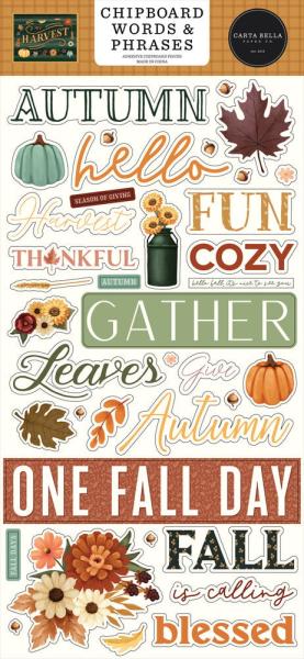 Carta Bella - Chipboard Sticker 6x13 Inch "Harvest "