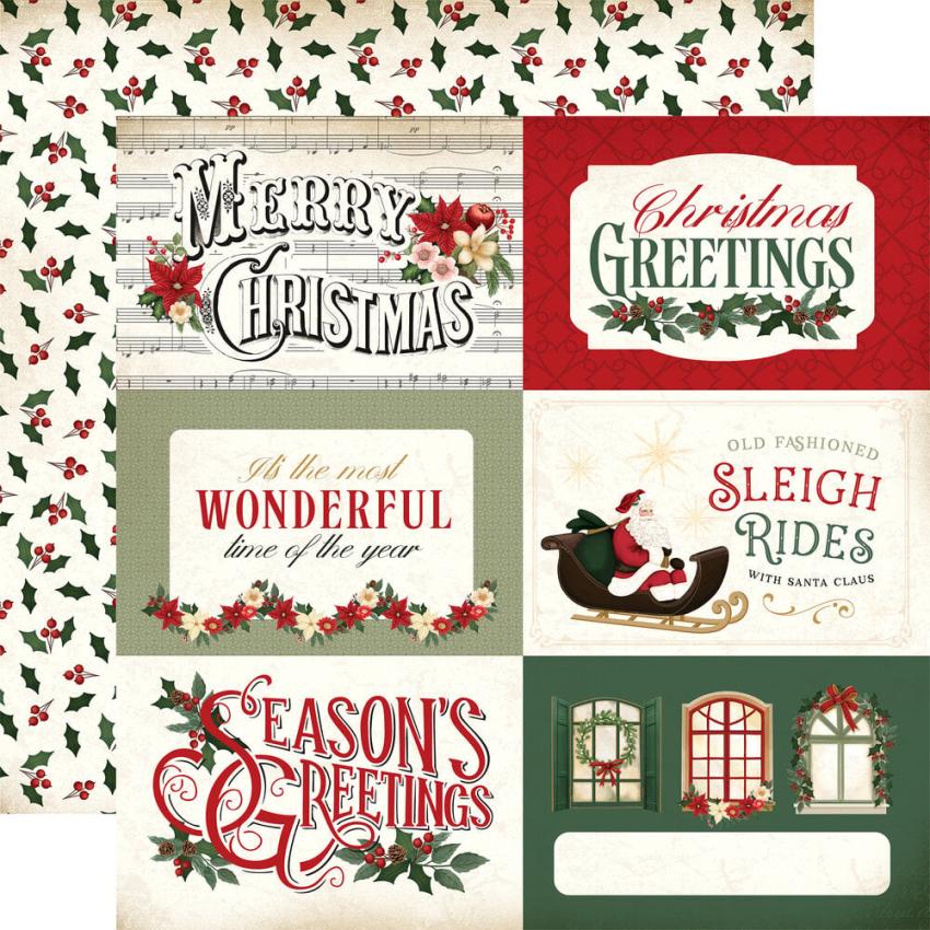 Carta Bella - Designpapier "A Vintage Christmas" Collection Kit 12x12 Inch - 12 Bogen  