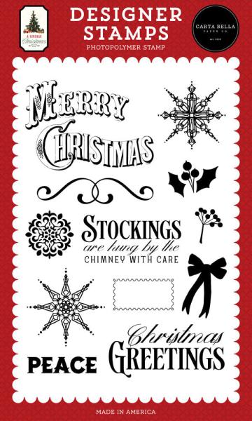 Carta Bella - Stempelset "Decorative Snowflakes" Clear Stamps