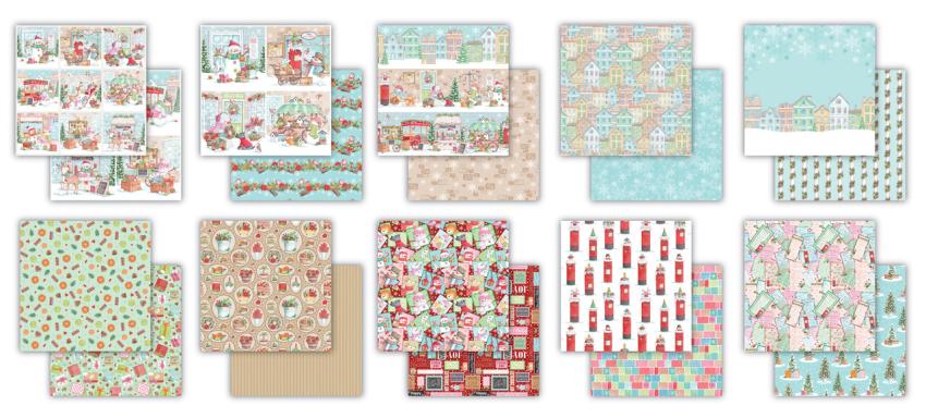 Craft Consortium - Designpapier "Christmas Market" Paper Pad 6x6 Inch - 40 Bogen