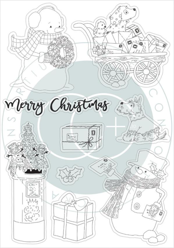 Craft Consortium - Stempelset "Christmas Post" Clear Stamps