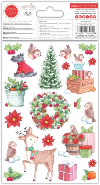 Craft Consortium - Transfer Aufkleber "Christmas Market" Rub-Ons Sticker 