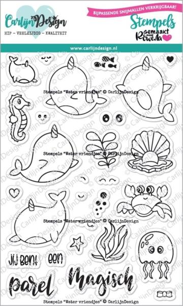 Carlijn Design - Stempelset "Water Vriendjes" Clear Stamp 