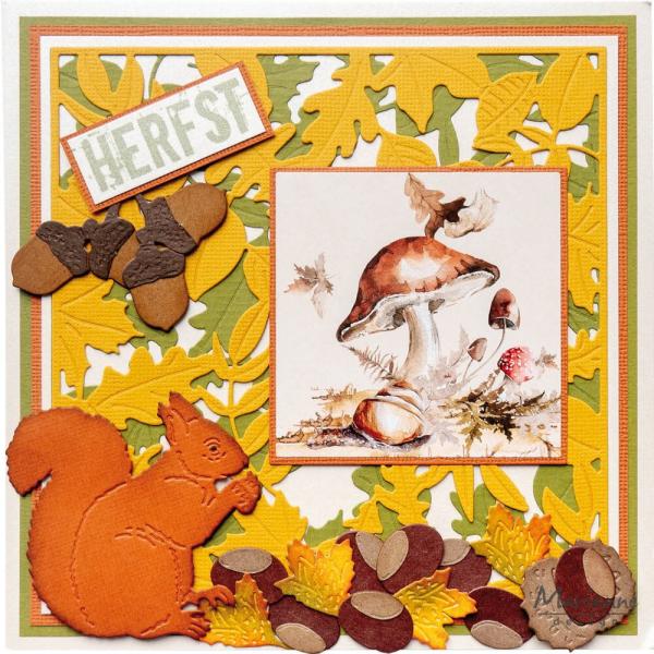 Marianne Design - Stanzschablone "Background Fall leaves" Craftables Dies