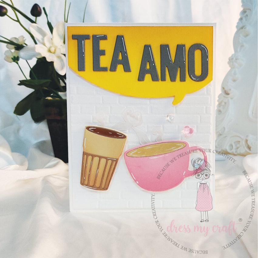 Dress My Craft - Stanzschablone "Tea & Coffee Time" Dies