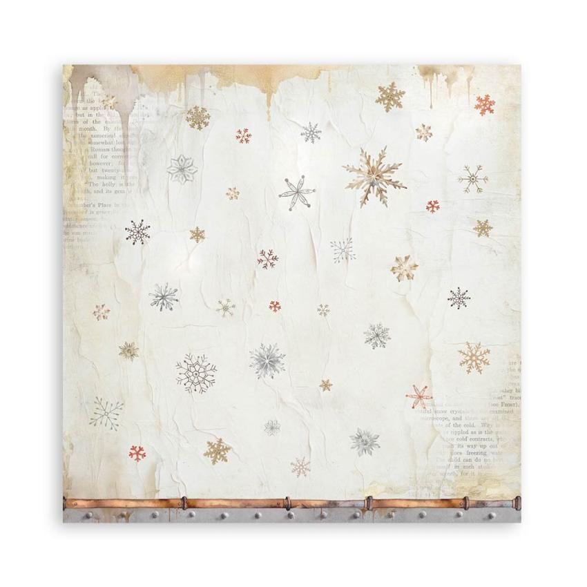 Stamperia - Designpapier "Gear up for Christmas" Maxi Paper Pack 12x12 Inch - 10 Bogen