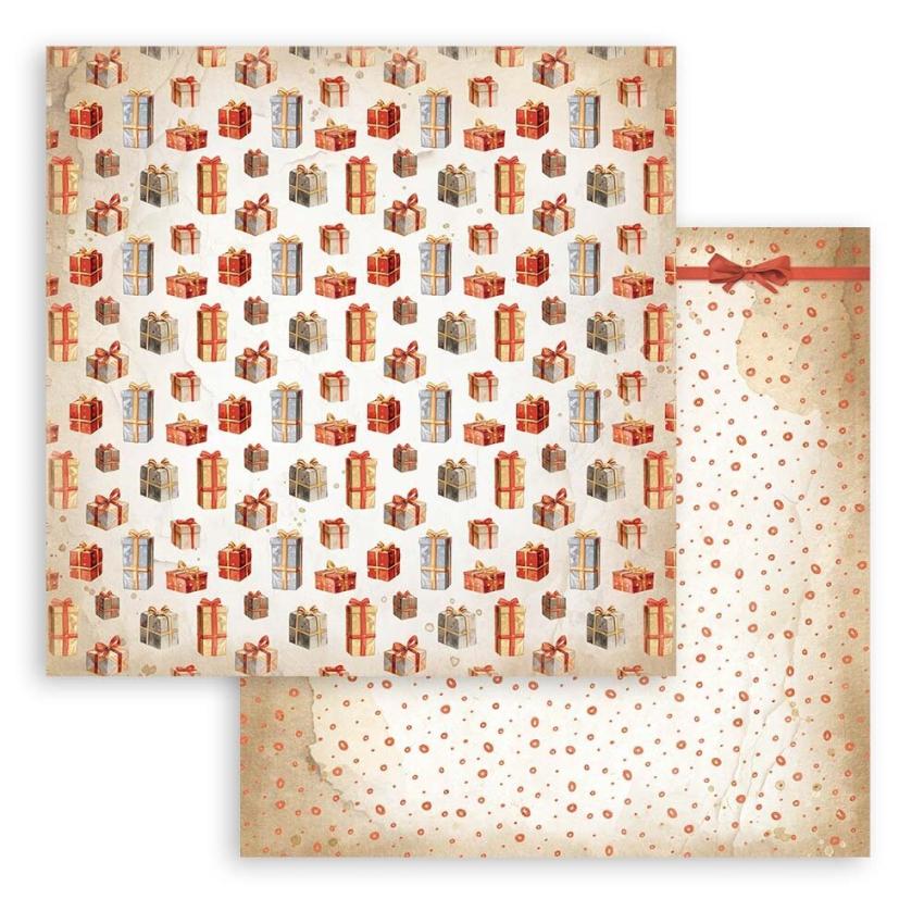 Stamperia - Designpapier "Gear up for Christmas" Maxi Paper Pack 12x12 Inch - 10 Bogen