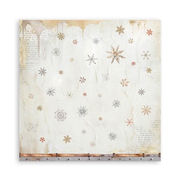 Stamperia - Designpapier "Gear up for Christmas" Maxi Paper Pack 8x8 Inch - 10 Bogen