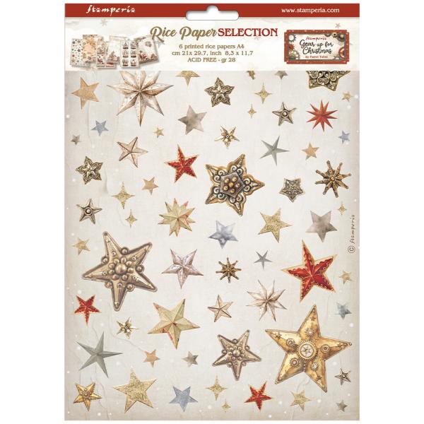 Stamperia - Decopatch Papier "Selection" Decoupage A4 - 6 Bogen  