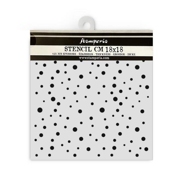 Stamperia - Schablone 18x18cm "Dots Pattern" Stencil  