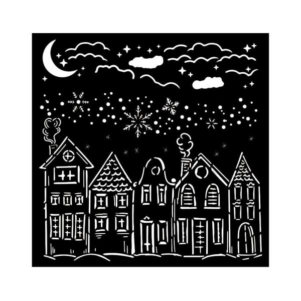 Stamperia - Schablone 18x18cm "Houses" Stencil  