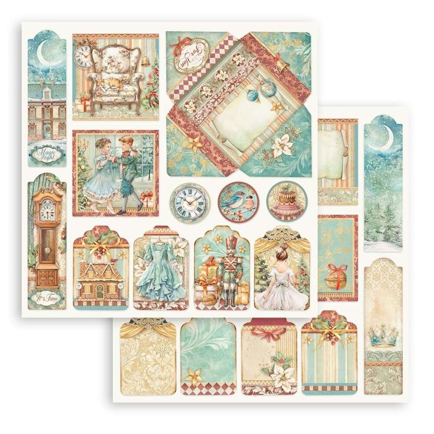 Stamperia - Designpapier "The Nutcracker" Paper Pack 12x12 Inch - 10 Bogen