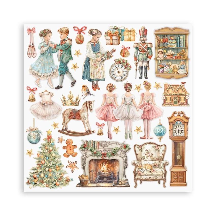 Stamperia - Designpapier "The Nutcracker" Paper Pack 12x12 Inch - 10 Bogen