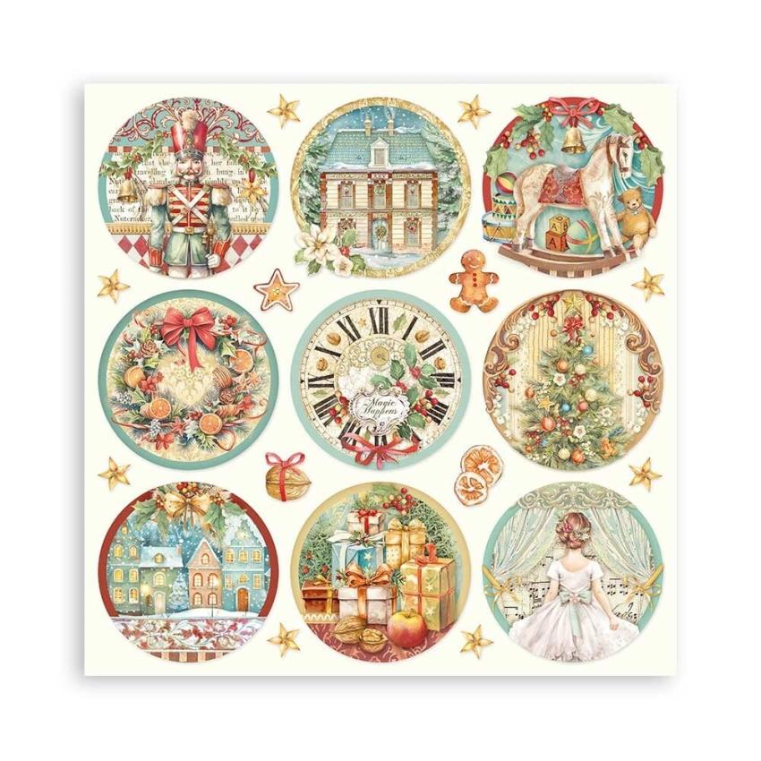 Stamperia - Designpapier "The Nutcracker" Maxi Paper Pack 12x12 Inch - 22 Bogen