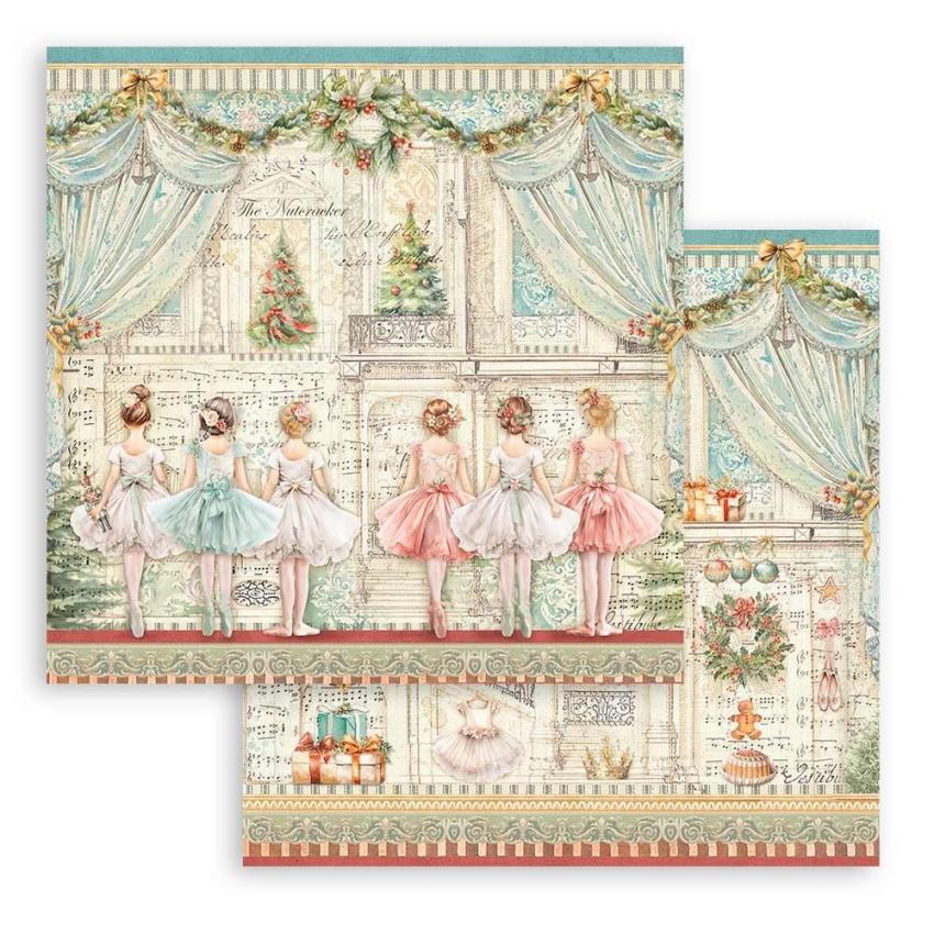 Stamperia - Designpapier "Ballet" Paper Sheets 12x12 Inch - 10 Bogen