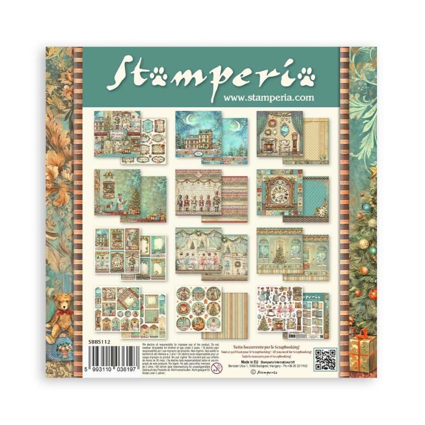 Stamperia - Designpapier "The Nutcracker" Paper Pack 8x8 Inch - 10 Bogen