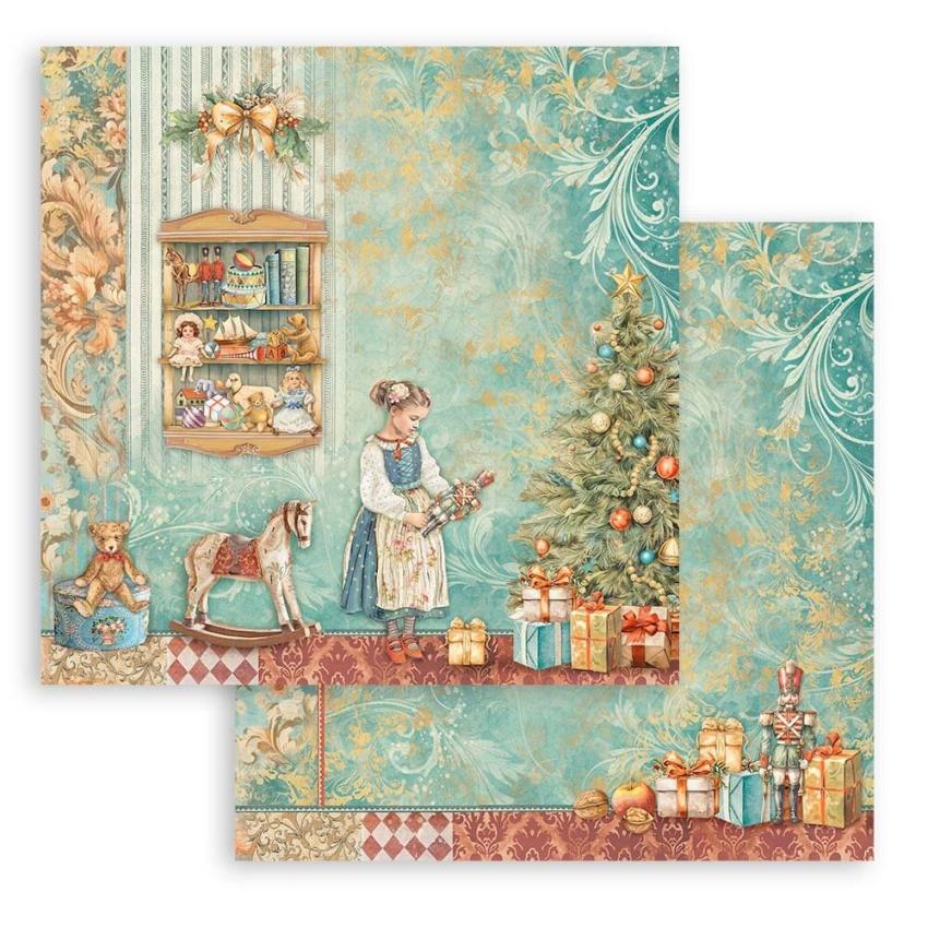 Stamperia - Designpapier "The Nutcracker" Paper Pack 8x8 Inch - 10 Bogen