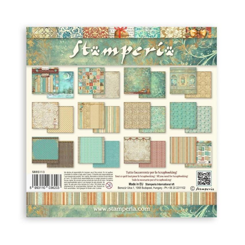 Stamperia - Designpapier "The Nutcracker" Paper Pack 8x8 Inch - 10 Bogen