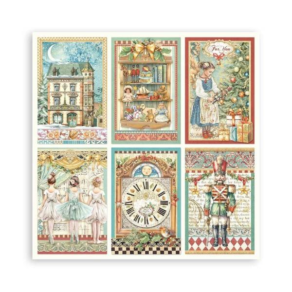 Stamperia - Designpapier "The Nutcracker" Maxi Paper Pack 8x8 Inch - 22 Bogen