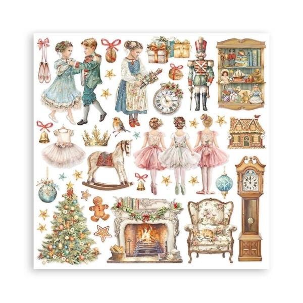 Stamperia - Designpapier "The Nutcracker" Maxi Paper Pack 8x8 Inch - 22 Bogen