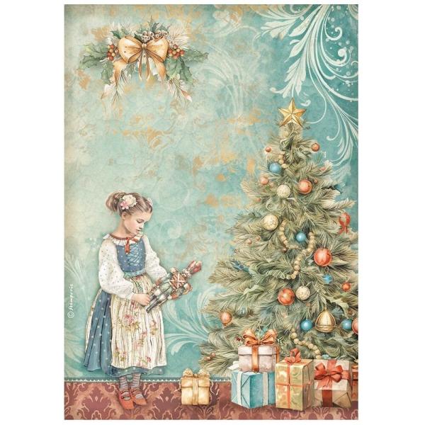 Stamperia - Decopatch Papier "Christmas Tree" Decoupage A4 - 6 Bogen  