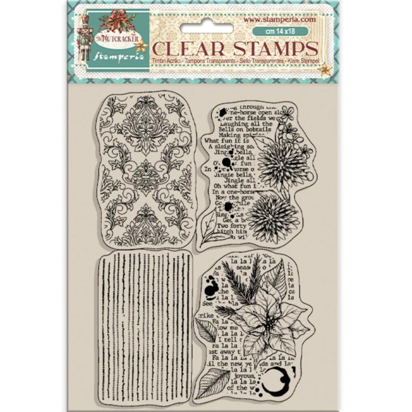 Stamperia - Stempelset "Poinsettia" Clear Stamps