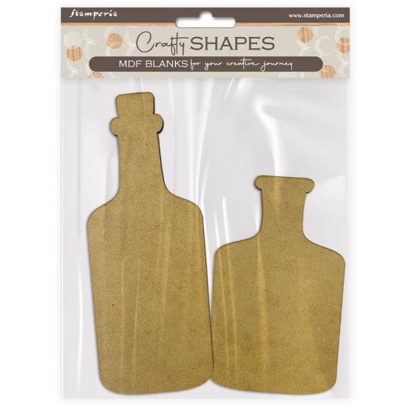 Stamperia - Holzteile "Bottles" MDF Crafty Shapes Blanks