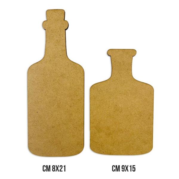 Stamperia - Holzteile "Bottles" MDF Crafty Shapes Blanks