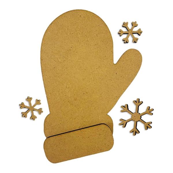 Stamperia - Holzteile "Gloves and Snowflakes" MDF Crafty Shapes Blanks