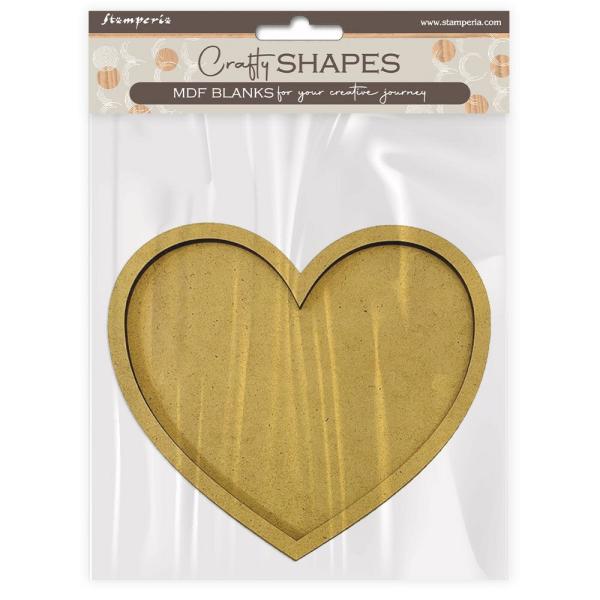 Stamperia - Holzteile "Hearts" MDF Crafty Shapes Blanks