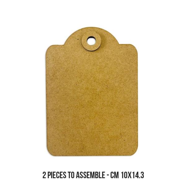 Stamperia - Holzteile "Rounded Tag" MDF Crafty Shapes Blanks