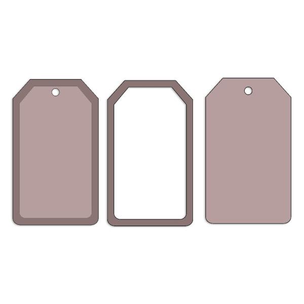 Stamperia - Holzteile "Rectangular Tag" MDF Crafty Shapes Blanks