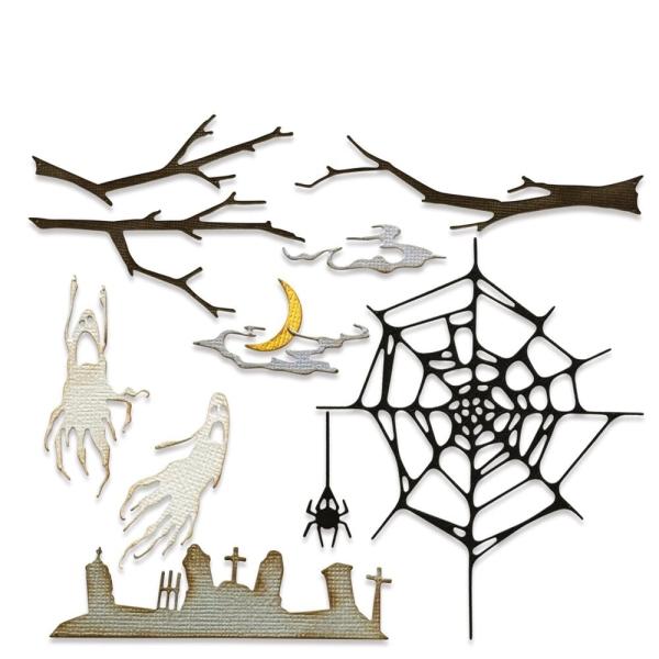 Sizzix - Stanzschablone "Vault Fright Night" Thinlits Craft Dies by Tim Holtz