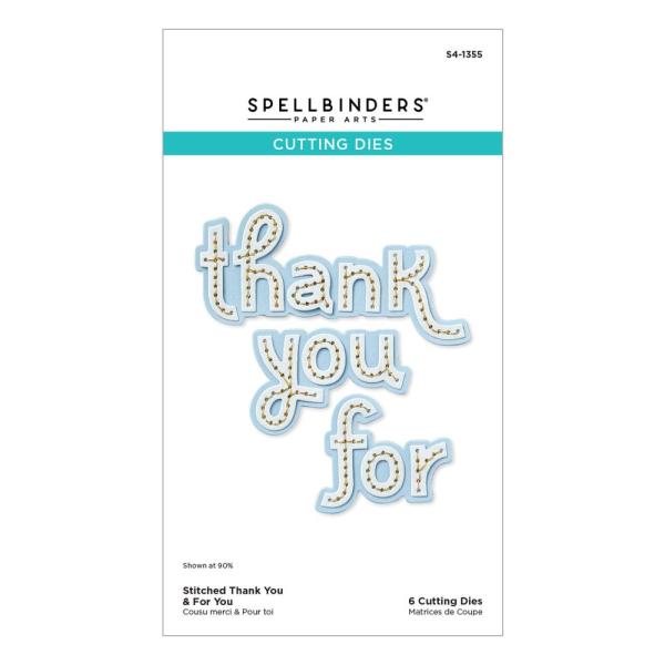 Spellbinders - Stanzschablone "Stitched Thank You & For You" Dies