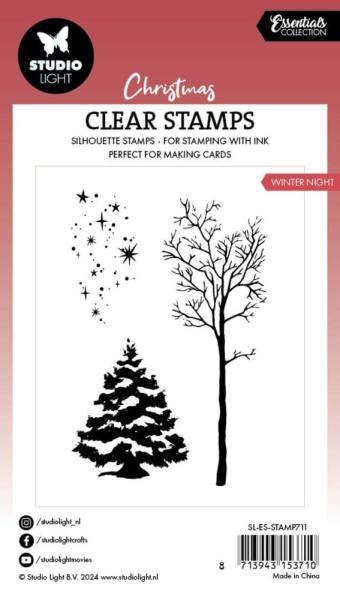 Studio Light - Stempelset "Winter Night" Clear Stamps